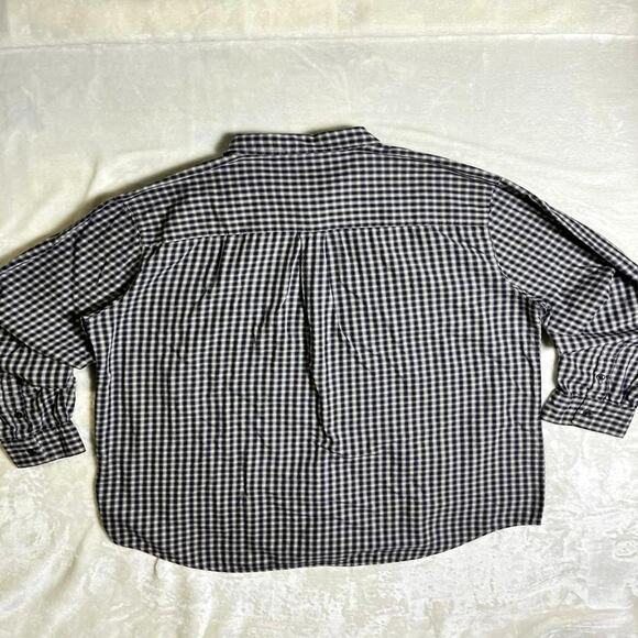Vtg 90's Marithe Francois Girbaud Baggy Loose Button Up Men's 2XL Gray Blue Y2K - Picture 5 of 8
